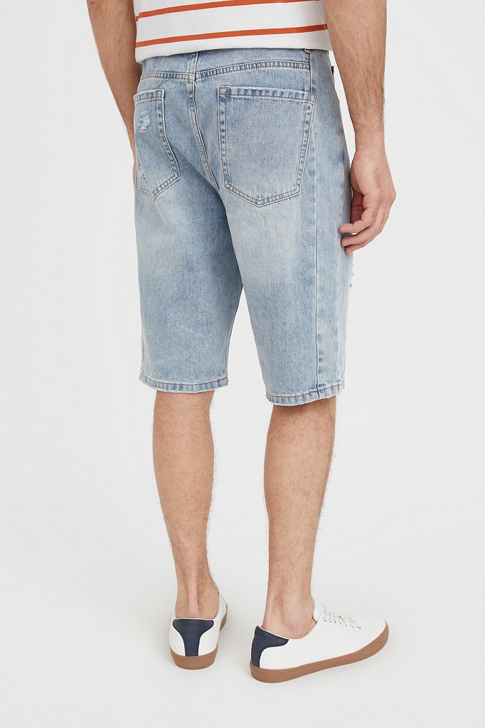 Шорты джинсовые мужские, Модель S21-25003, Фото №4