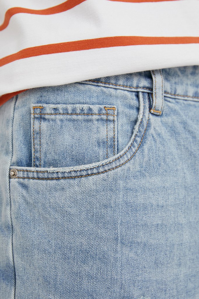 Шорты джинсовые мужские, Модель S21-25003, Фото №5