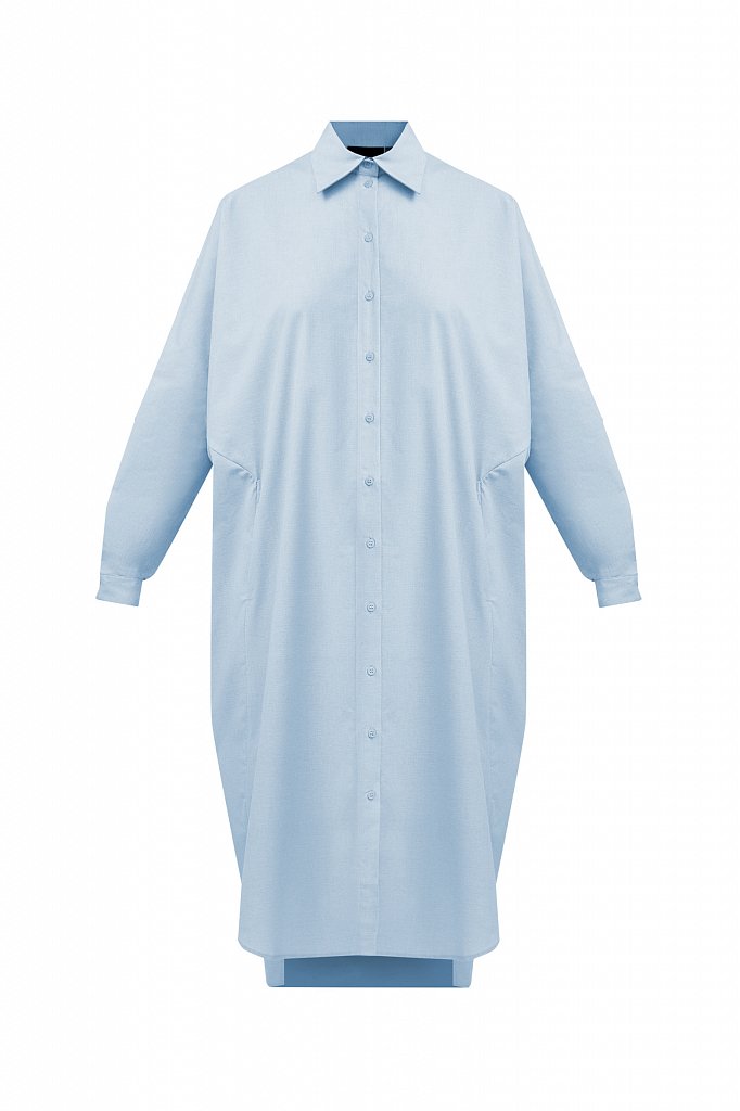 Платье-рубашка из 100% хлопка, Модель S21-11039, Фото №7