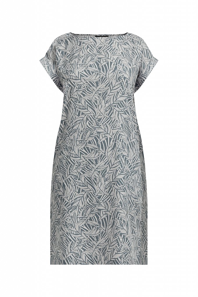 Прямое платье с растительным узором, Модель S21-14086, Фото №7