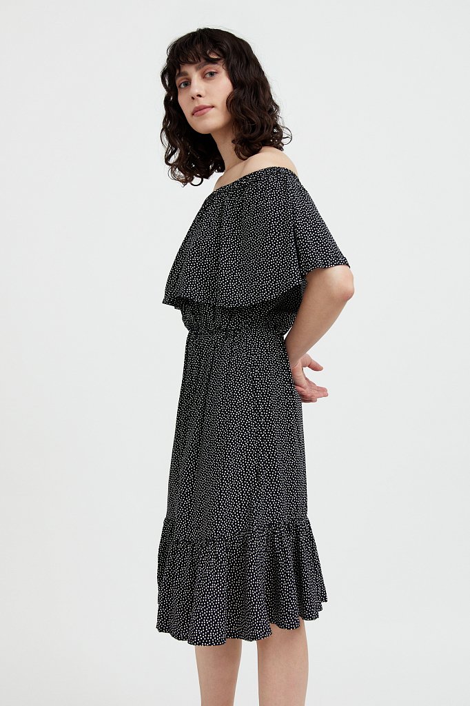 Приталенное платье с принтом, Модель S21-110106, Фото №3