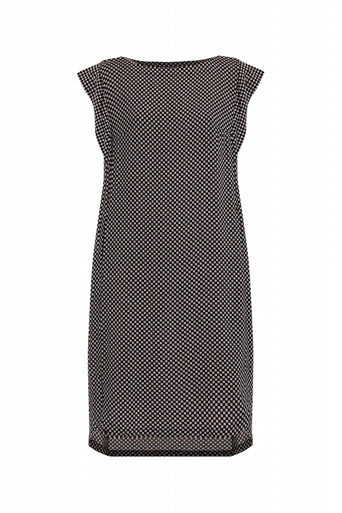 Платье из вискозы с геометричным принтом, Модель S21-14080, Фото №7