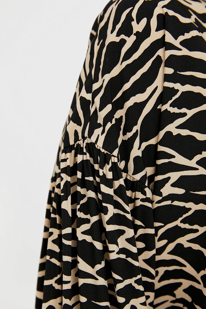 Свободная блуза с завязками-кисточками, Модель S21-14088, Фото №5