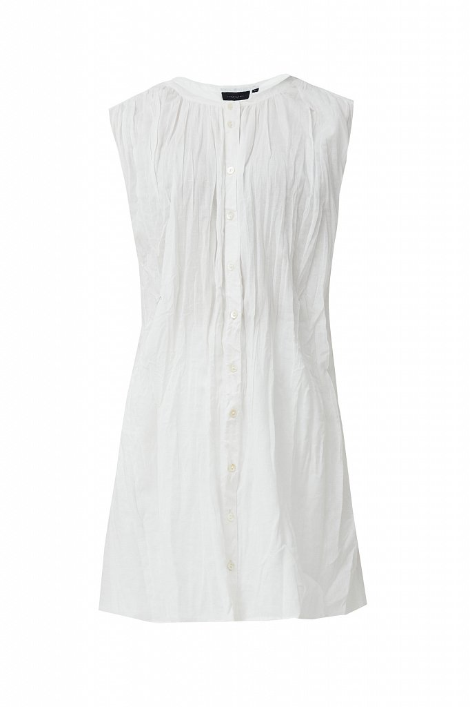 Удлиненная хлопковая блузка, Модель S21-110100, Фото №7