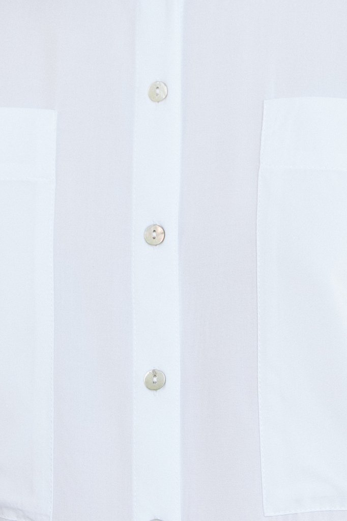 Однотонная рубашка оверсайз, Модель S21-11076, Фото №4