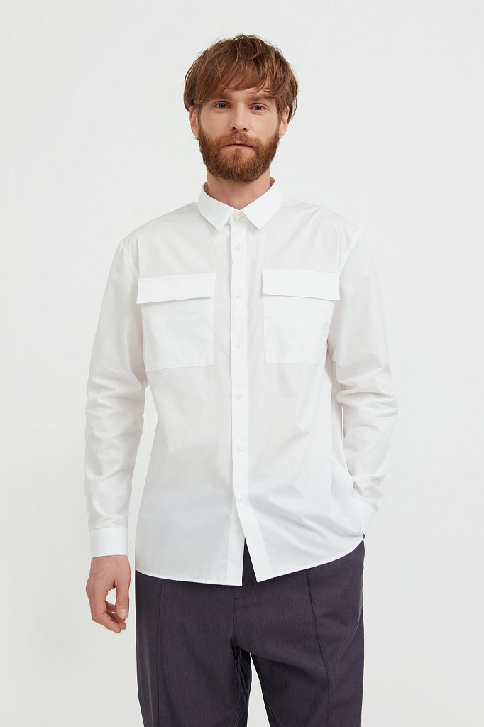 Рубашка мужская, Модель S21-21005, Фото №1