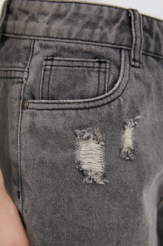 Шорты джинсовые женские, Модель S21-15010, Фото №5