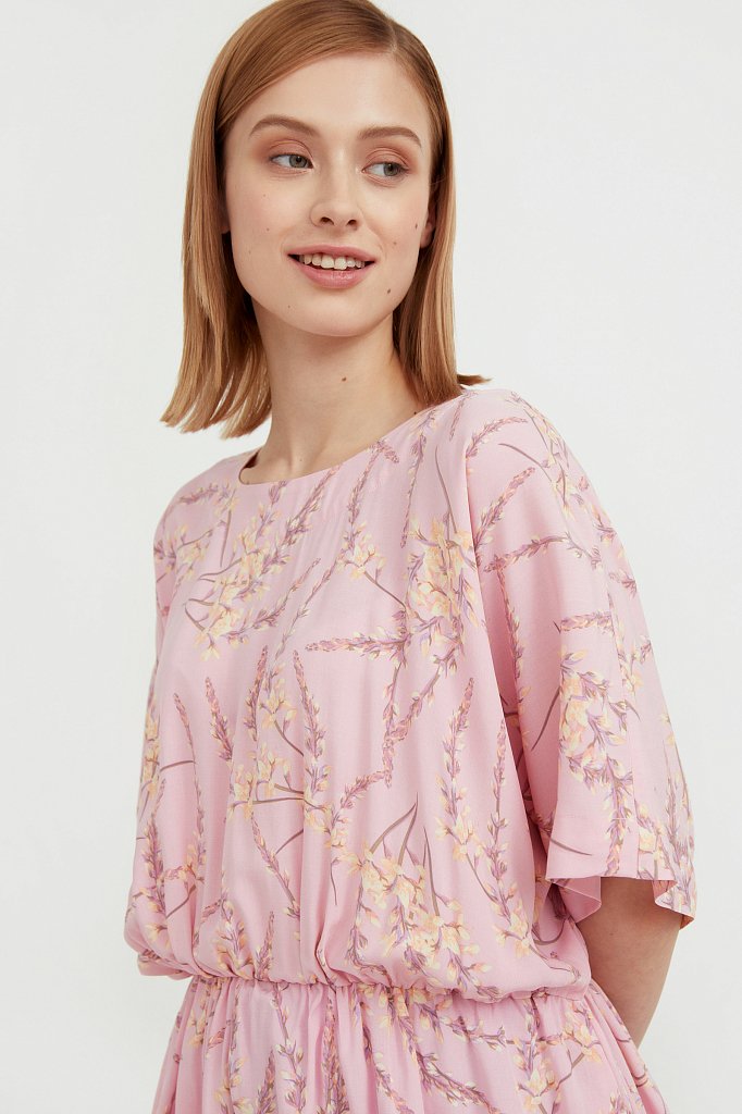 Блуза с цветочным принтом, Модель S21-11067, Фото №1