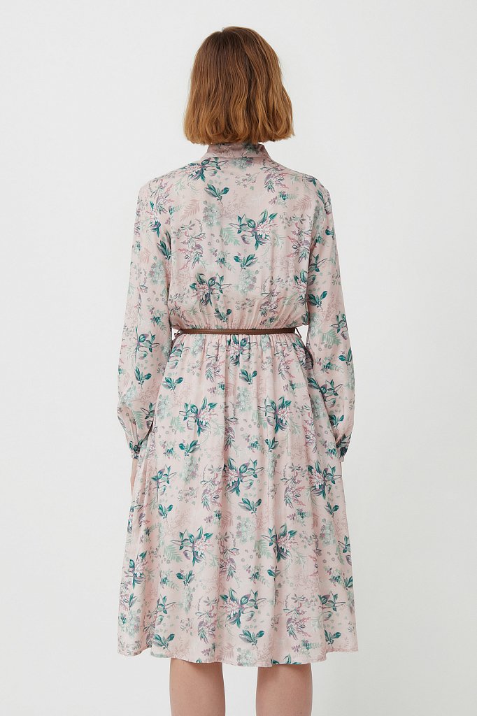 Платье миди с цветочным принтом, Модель S21-12014, Фото №4