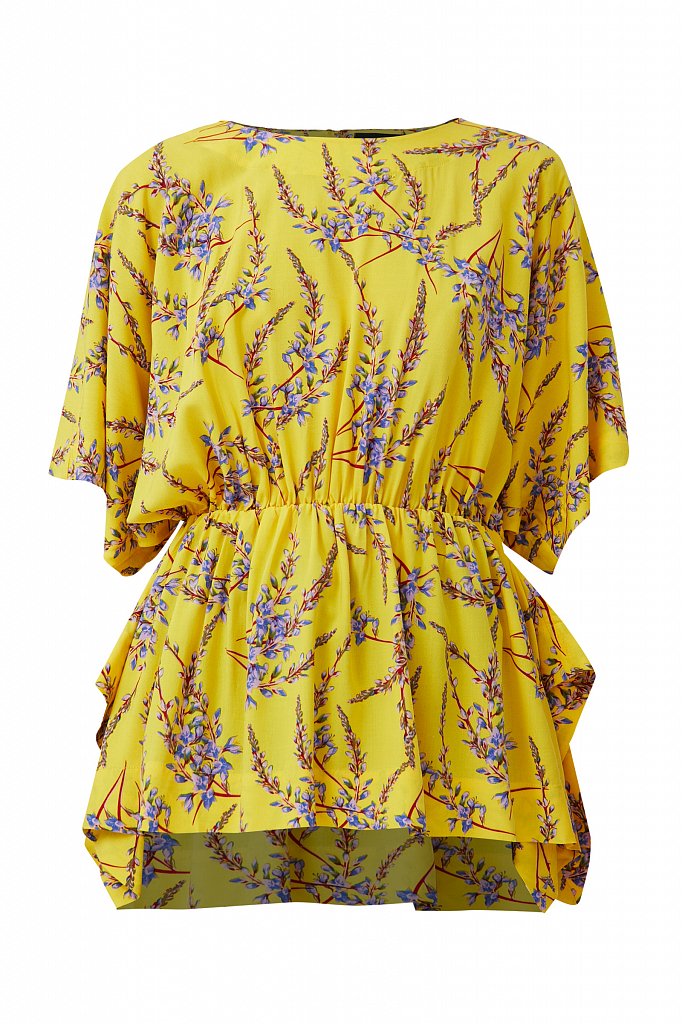 Блуза с цветочным принтом, Модель S21-11067, Фото №7