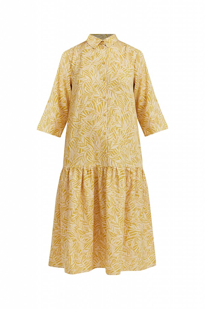 Платье-миди с растительным узором, Модель S21-14077, Фото №7