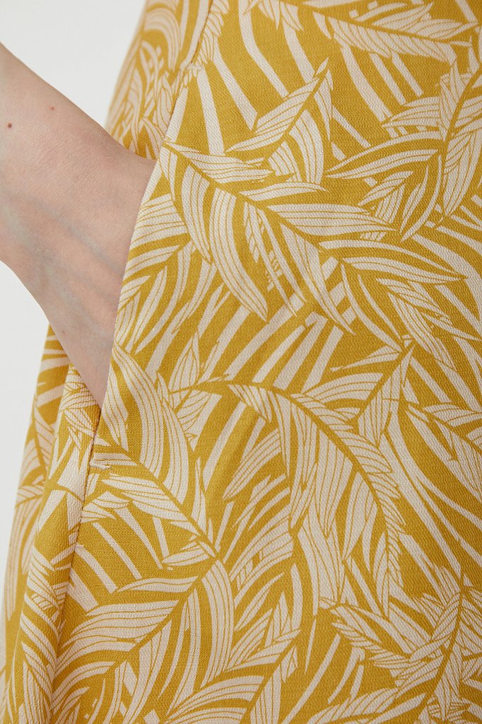 Принтованная юбка с запахом, Модель S21-14083, Фото №5