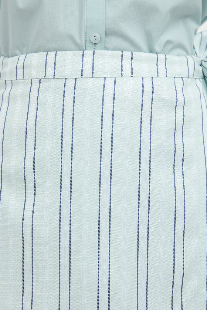Полосатая юбка миди с запахом, Модель S21-110117, Фото №5