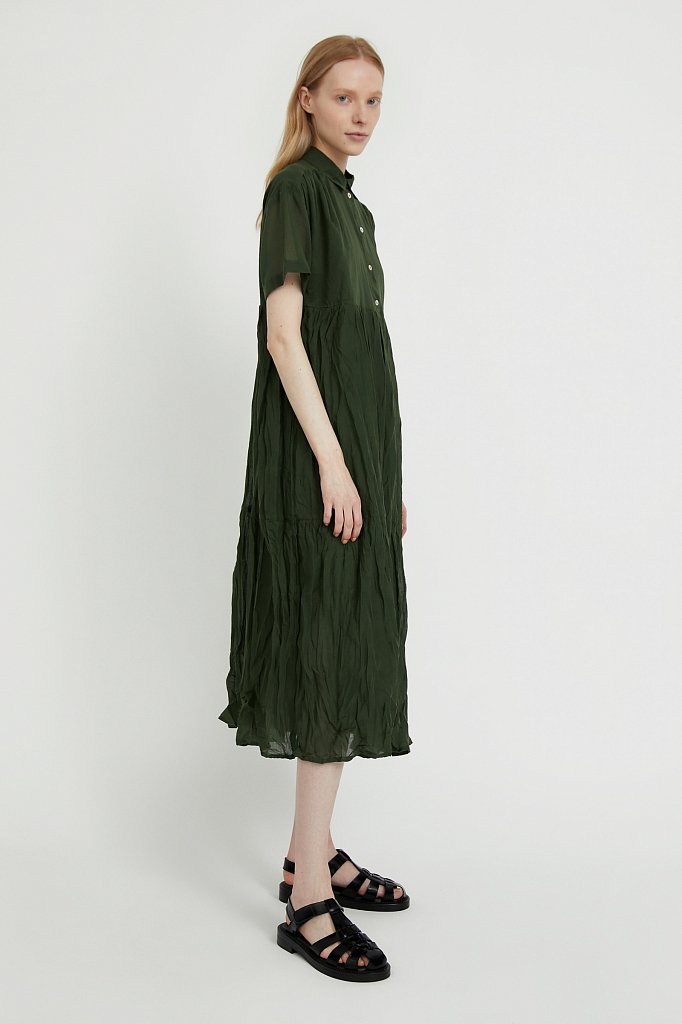 Платье миди из хлопка, Модель S21-11069, Фото №3