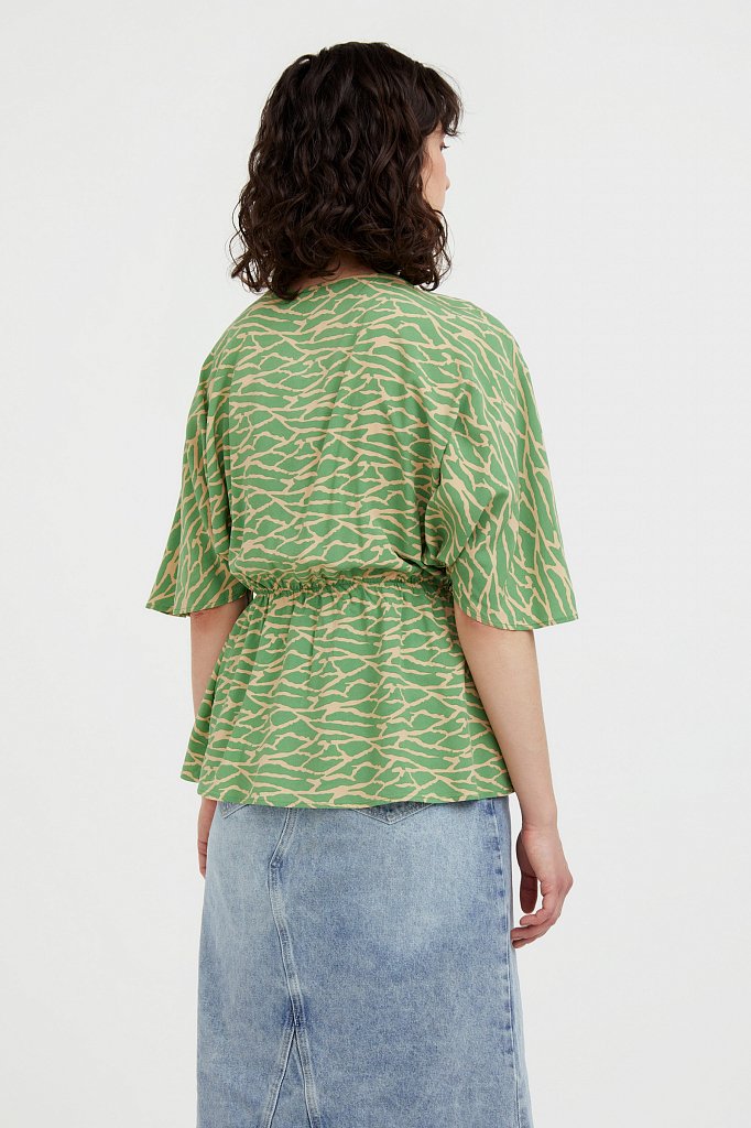 Блуза с принтом, Модель S21-14004, Фото №4