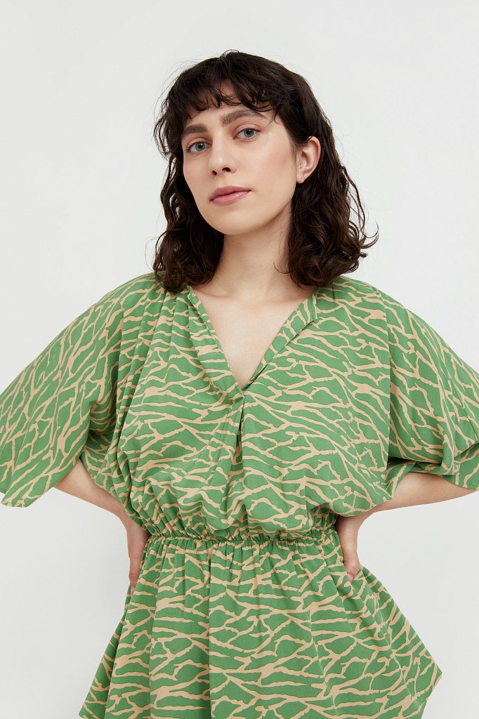 Блуза с принтом, Модель S21-14004, Фото №6