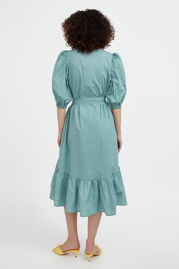Платье А-силуэта с поясом, Модель S21-12044, Фото №4
