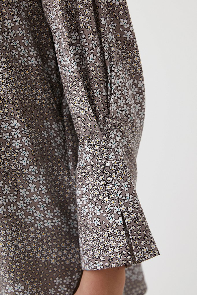 Блуза с цветочным узором, Модель S21-12098, Фото №5