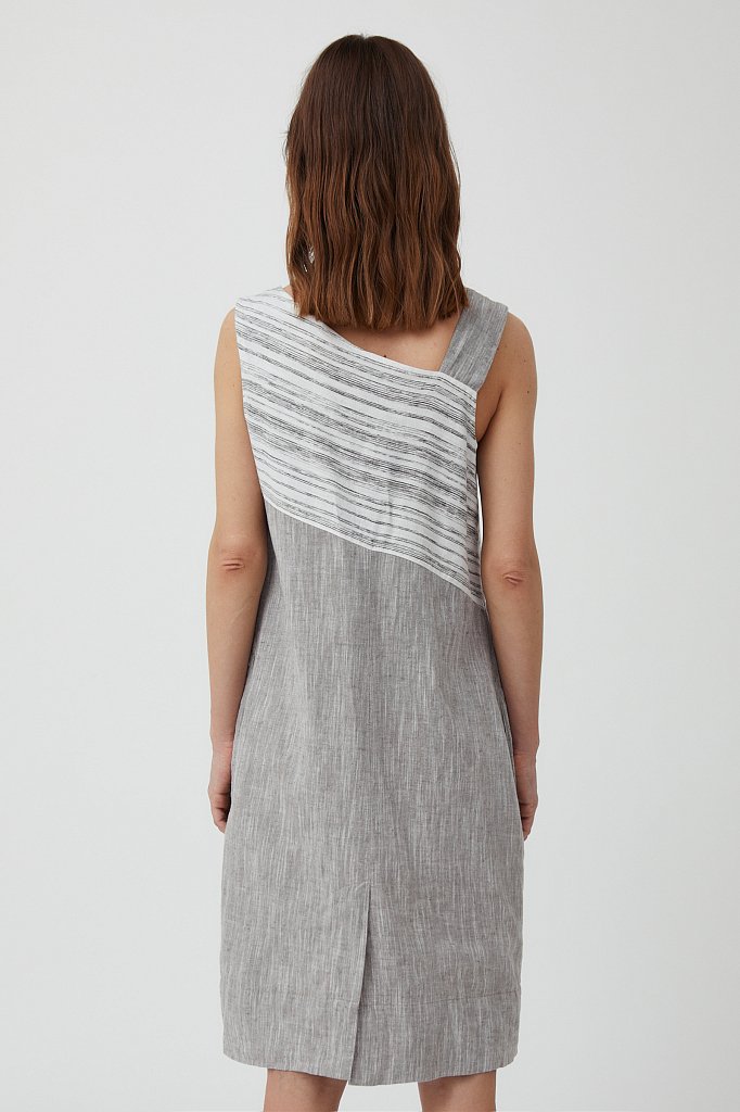 Платье из льна и хлопка, Модель S21-14036, Фото №4