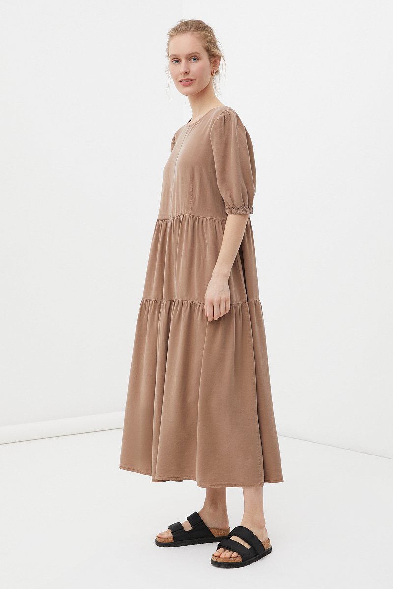 Платье женское из вискозы, Модель S21-15008, Фото №3