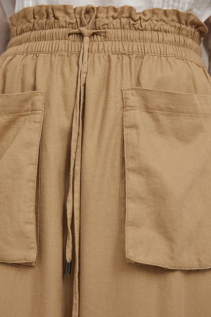 Льняная юбка макси, Модель S21-12074, Фото №5