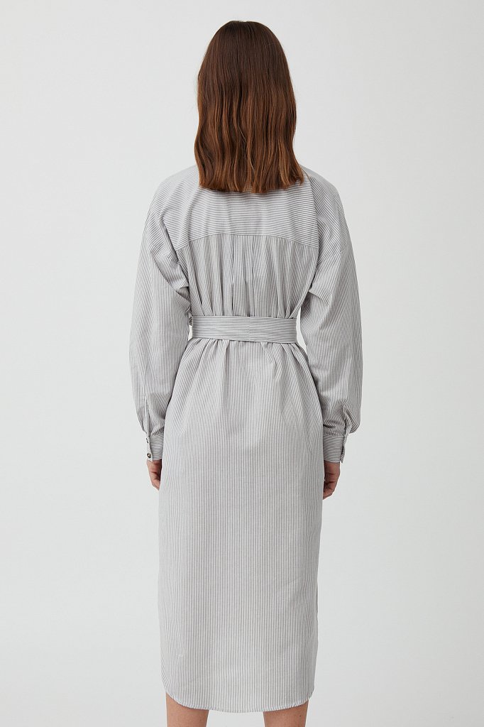 Платье-рубашка в полоску, Модель S21-11008, Фото №4