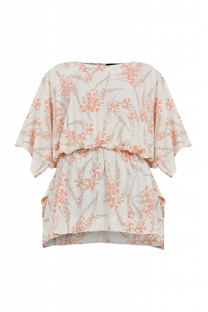 Блуза с цветочным принтом, Модель S21-11067, Фото №7