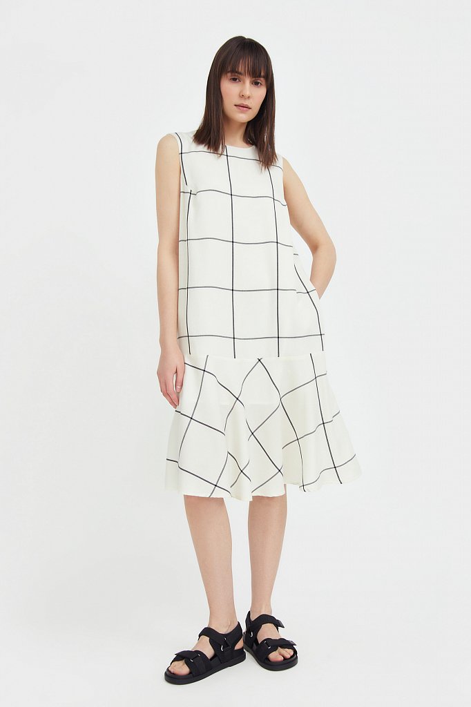 Платье с геометричным принтом, Модель S21-14049, Фото №2
