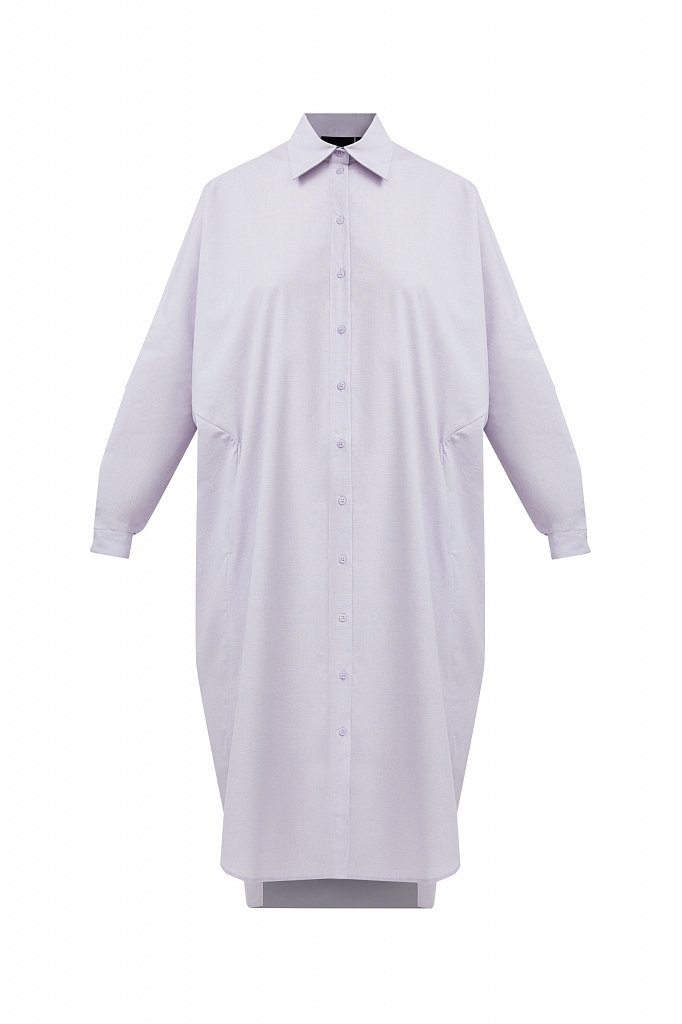 Платье-рубашка из 100% хлопка, Модель S21-11039, Фото №8