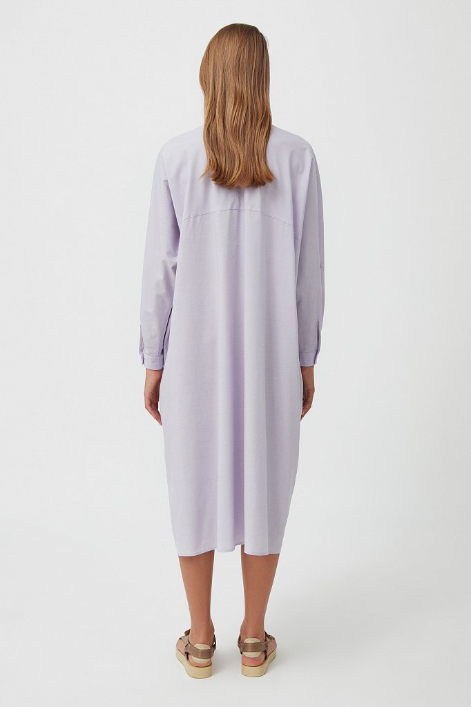 Платье-рубашка из 100% хлопка, Модель S21-11039, Фото №5