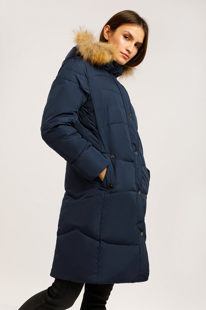 Пальто женское, Модель W19-11023, Фото №3