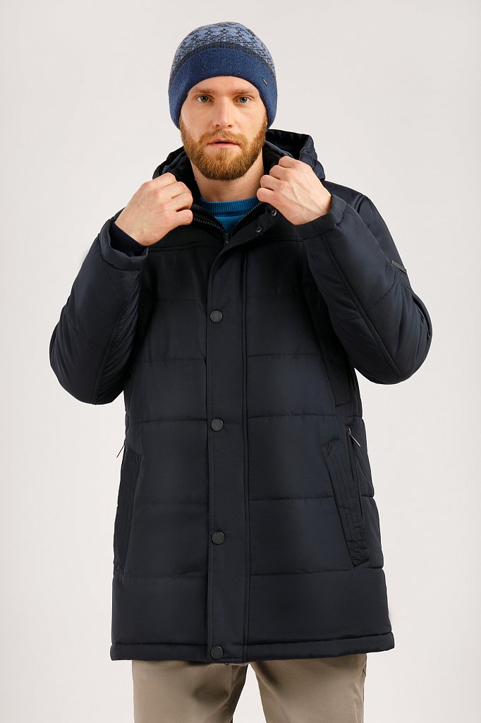 Пальто мужское, Модель W19-21012, Фото №1