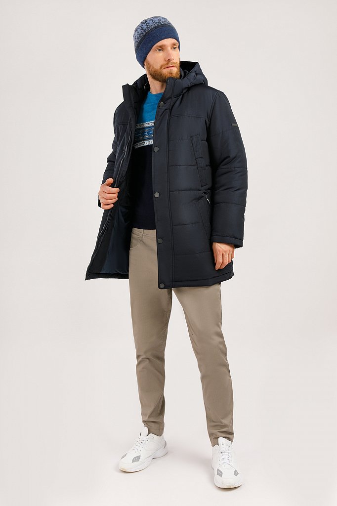 Пальто мужское, Модель W19-21012, Фото №2