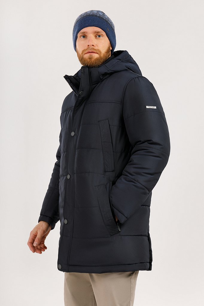Пальто мужское, Модель W19-21012, Фото №3