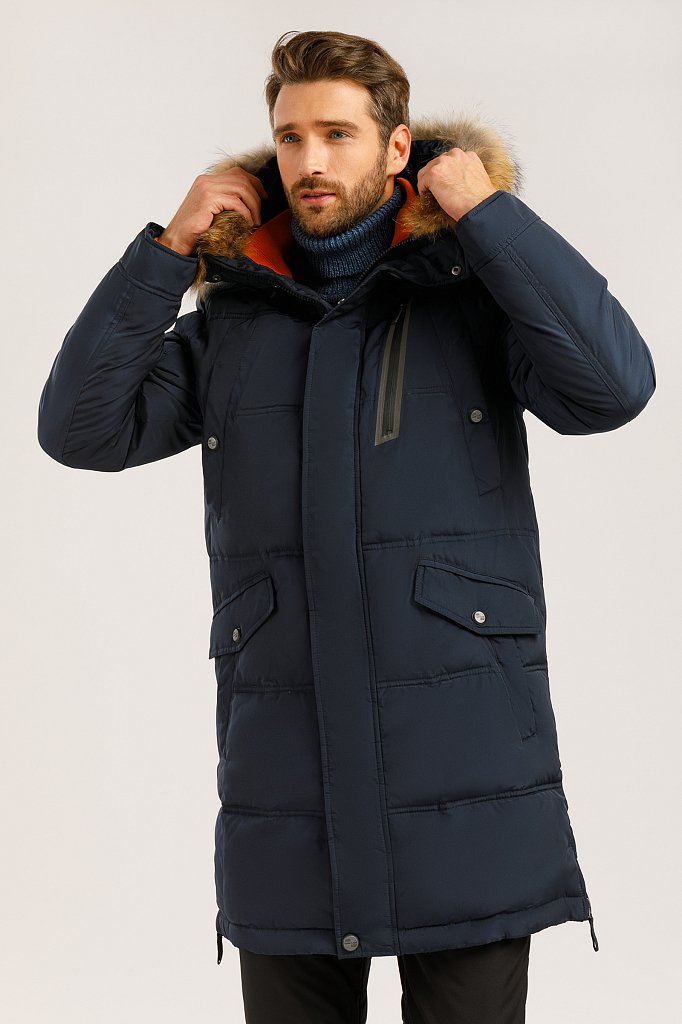 Пальто мужское, Модель W19-22007, Фото №1