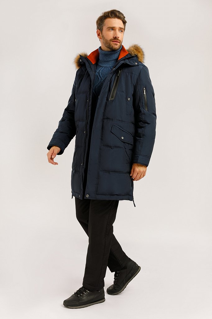 Пальто мужское, Модель W19-22007, Фото №2