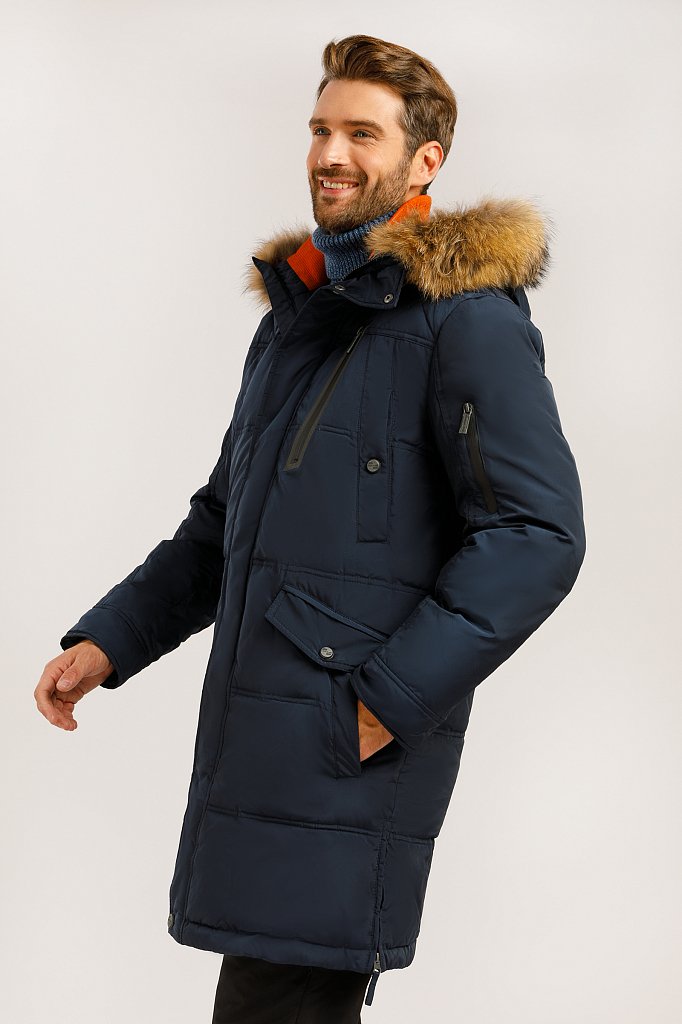 Пальто мужское, Модель W19-22007, Фото №3
