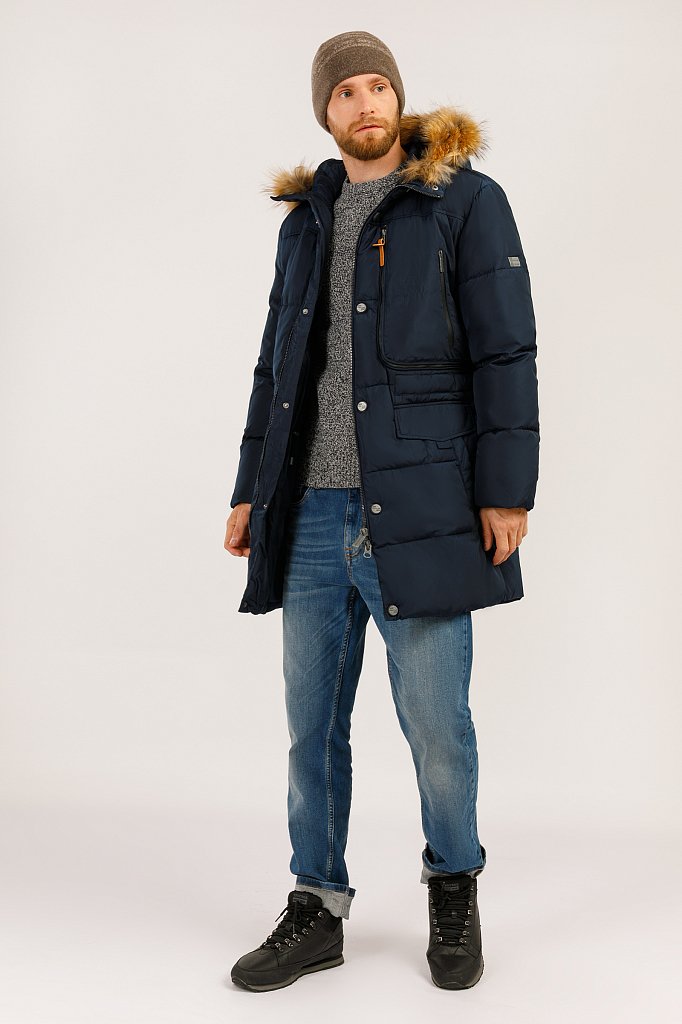 Пальто мужское, Модель W19-22027, Фото №2