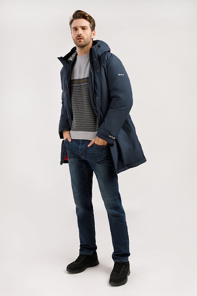 Пальто мужское, Модель W19-42008, Фото №2