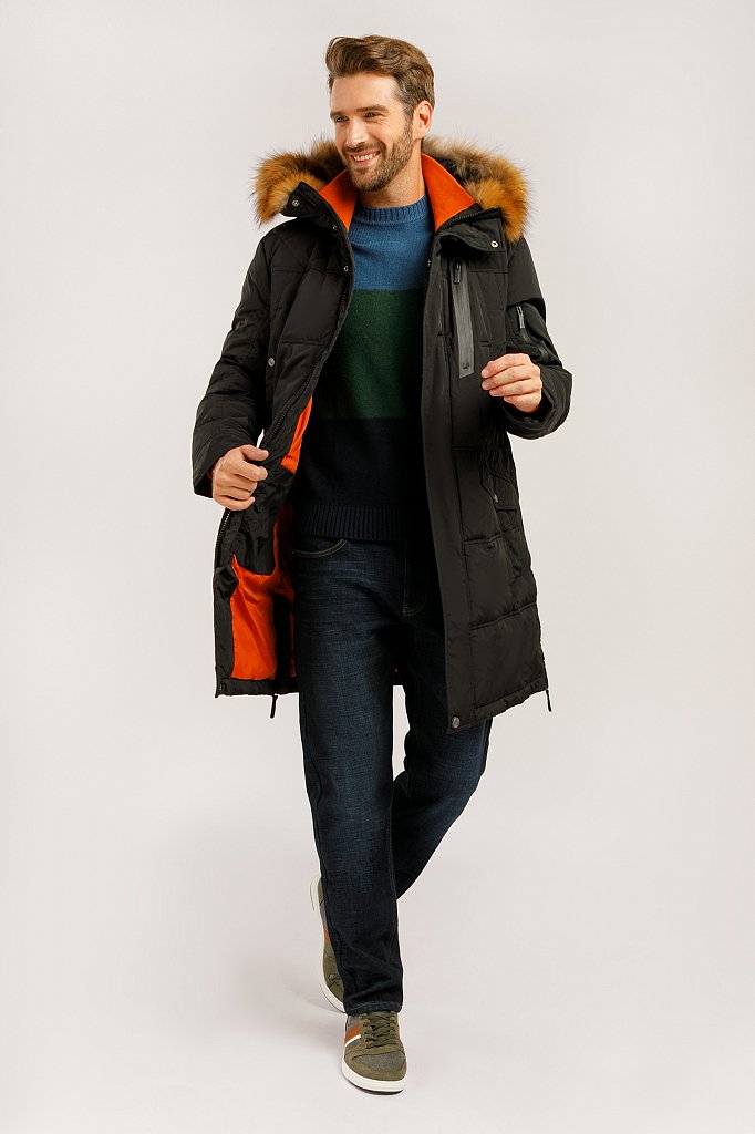 Пальто мужское, Модель W19-22007, Фото №2