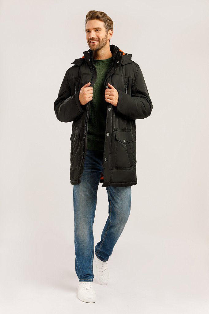 Пальто мужское, Модель W19-22012F, Фото №2