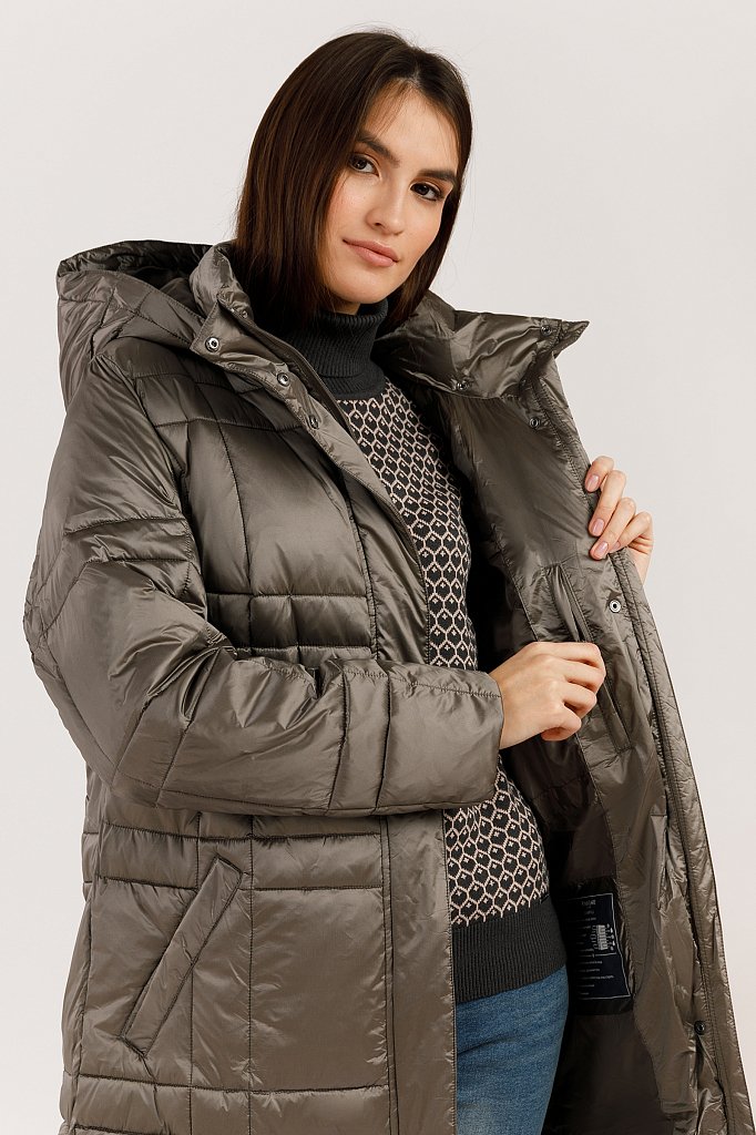 Пальто женское, Модель W19-12009, Фото №5