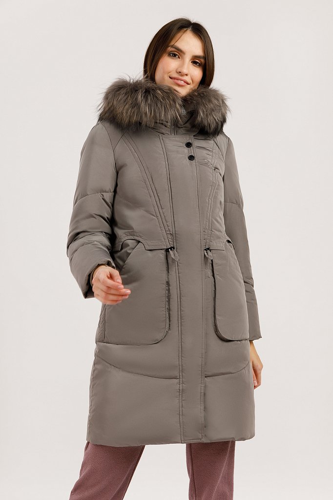 Пальто женское, Модель W19-12044, Фото №3