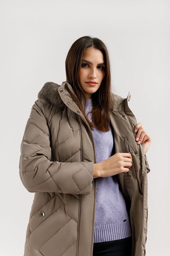 Пальто женское, Модель W19-12026, Фото №5