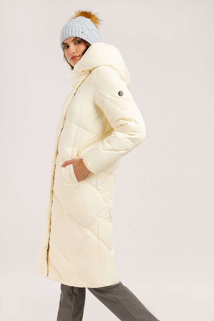 Пальто женское, Модель W19-12022, Фото №4
