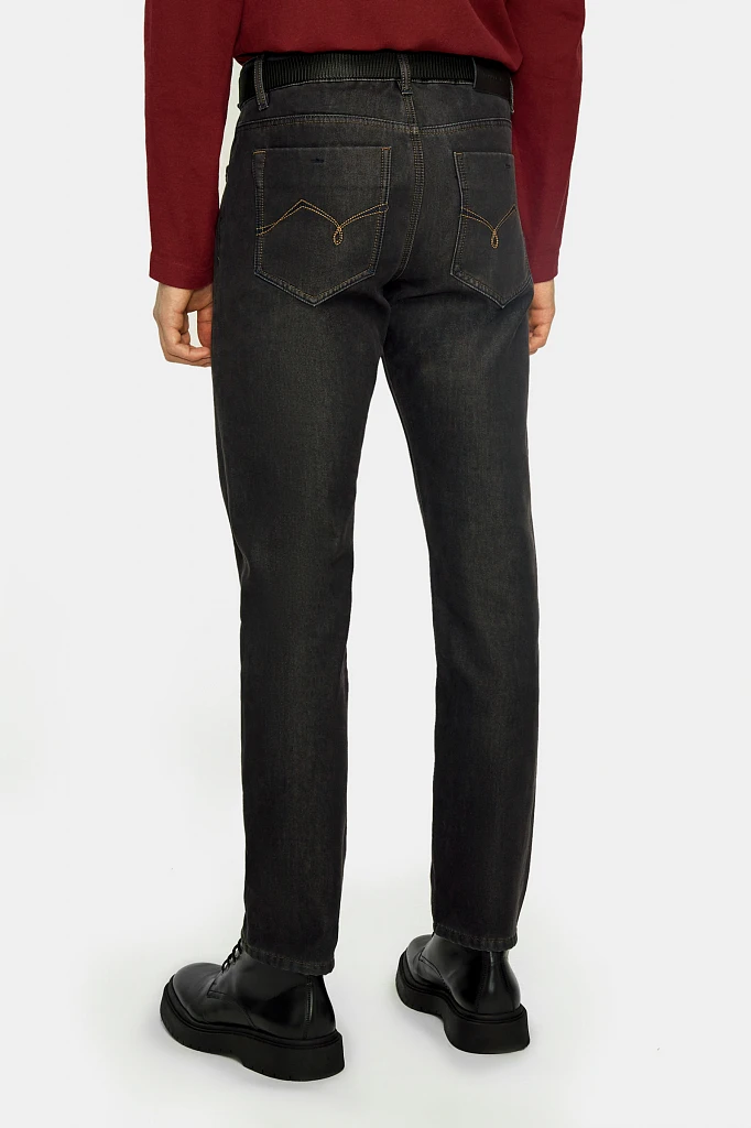 Утепленные  джинсы мужские straight fit, Модель W20-25000, Фото №4