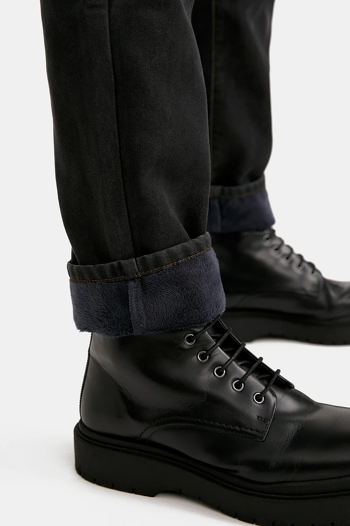 Утепленные  джинсы мужские straight fit, Модель W20-25000, Фото №5