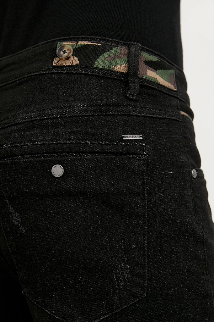 Утепленные  джинсы мужские slim fit, Модель W20-25003, Фото №5