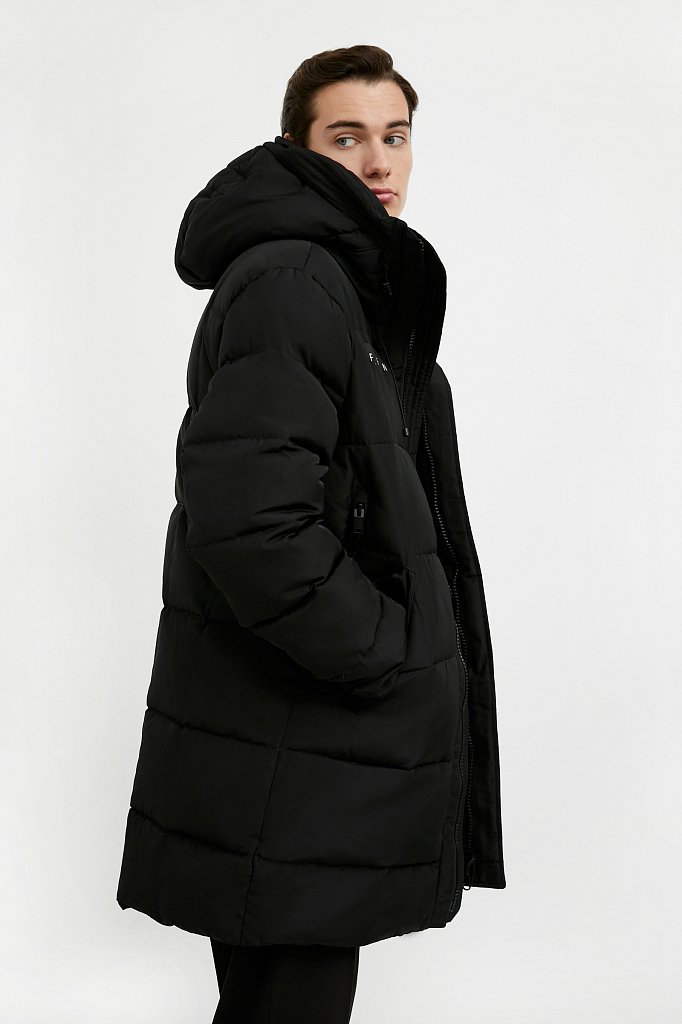 Удлиненное мужское пальто, Модель W20-61001, Фото №3