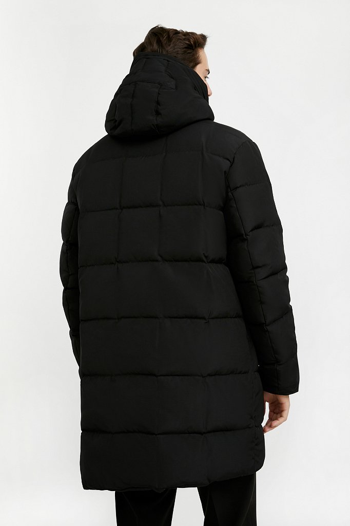 Удлиненное мужское пальто, Модель W20-61001, Фото №5